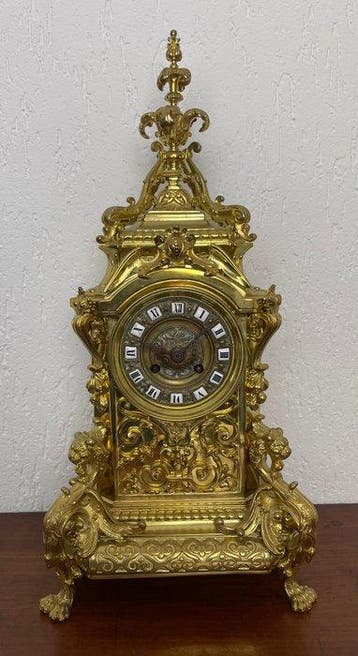 Klok Louis XVI Brons - 1850-1900 - met cartouches