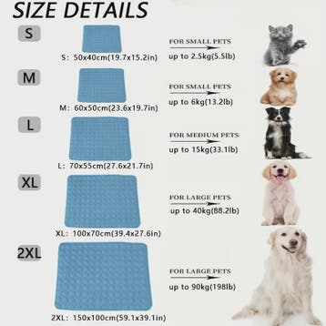 Hondenkoelmat & Kattenkoelmat - Verkoeling voor Huisdieren i, Verzenden, Nieuw