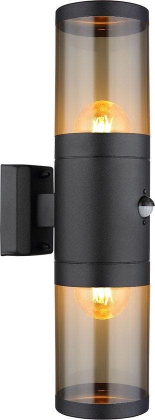 2dekans | Globo wandlamp Xeloo - zwart - metaal - 32014-2BSS, Ophalen of Verzenden, Zo goed als nieuw