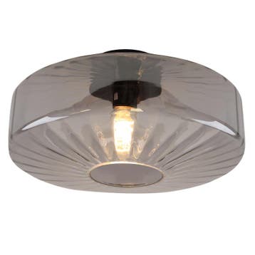 Design plafonnière grijs, Sevda, Ophalen of Verzenden, Nieuw, Glas
