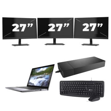 Dell Latitude 5310 -   i5-10e 8GB  - 256GB  + 3x 27 inch, Qwerty, Verzenden, 8 GB, 13 inch
