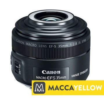 Canon EF-S 35mm f/2.8 Macro IS STM met garantie, Ophalen of Verzenden, Zo goed als nieuw, Macrolens
