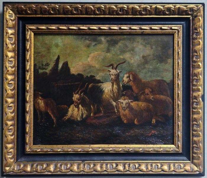 Philipp Peter Roos (1657-1706), Naar - Troupeau sous un ciel, Antiek en Kunst, Kunst | Schilderijen | Klassiek