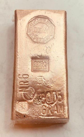 5 kilograms - Koper .999 - GC Verstegen BV (Zonder
