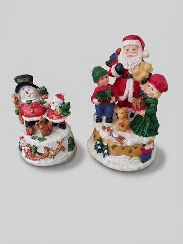 Kerst - Muziekdoos - Japan - 1990-2000 - 2 Decoratieve, Nieuw