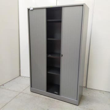 Degelijke Ahrend roldeurkast / archiefkasten grijs hoog, Gebruikt