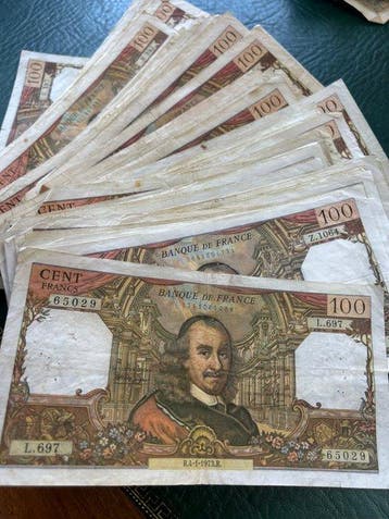 Frankrijk. - 100 x 100 Francs (Zonder minimumprijs)