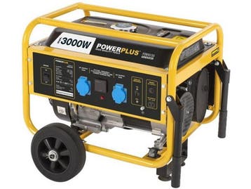 Powerplus POWX5130 - Benzine Aggregaat 3000W - 15L tank - 10, Verzenden, Zo goed als nieuw