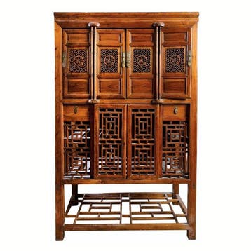 Kabinet der geleerden - Hout (Iep) - China - Qing Dynastie