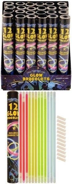 Glow Sticks Armband - 12st, Verzenden, Nieuw, Feestartikel
