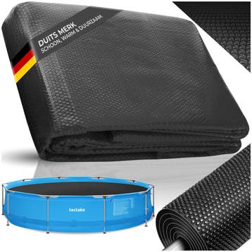 Ronde zwembadafdekking solarfolie rond - zwart, Verzenden, Nieuw