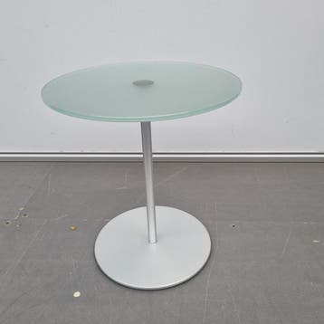 Glazen salontafel - Ø 45 cm, Huis en Inrichting, Tafels | Bijzettafels, Ophalen of Verzenden, Nieuw