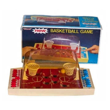 Zeldzaam Vintage Blue Box Dome Basketbalspel (Jaren 70/80)
