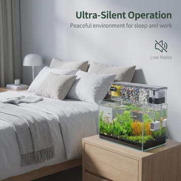 Transparante Acryl Hangfilter met Meerfasen Filtratie & Wate, Dieren en Toebehoren, Vissen | Aquaria en Toebehoren, Verzenden