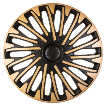 Wieldoppen  Soho 14-inch zwart/goud, Auto diversen, Wieldoppen, Verzenden, Nieuw