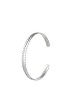 Roestvrij stalen armband laurier Zilver Stainless Steel, Sieraden, Tassen en Uiterlijk, Armbanden, Verzenden, Nieuw