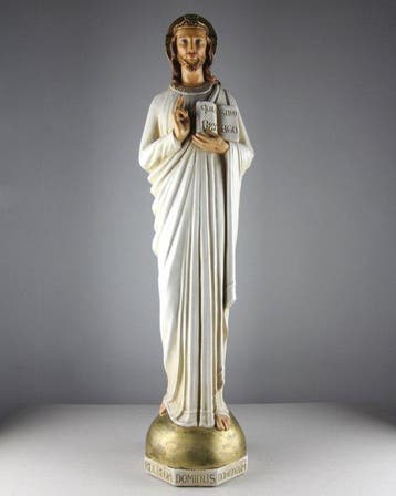 Dupon Brugge - Beeld, 73cm - Christ the King - 73 cm - Gips