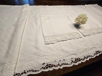Laken (3) - 220 cm - 290 cm - Antieke uitzet