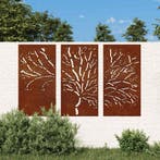 vidaXL 3-delige Tuindecoratieset boomontwerp 105x55 cm, Verzenden, Nieuw