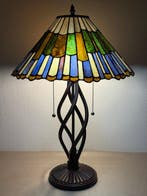 XXL Tiffany stijl tafellamp LUMINOUS MOSAIC lamp met 2