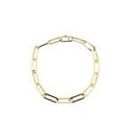 Gouden closed forever armband (Schakelarmband), Sieraden, Tassen en Uiterlijk, Armbanden, Ophalen of Verzenden, Gebruikt, Overige kleuren