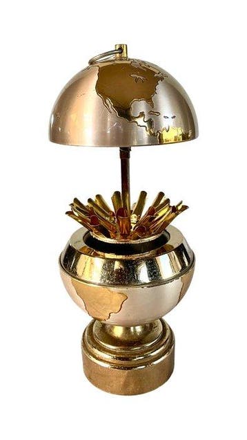 Zonder minimumprijs - Sigaretten globe - Messing, Nieuw