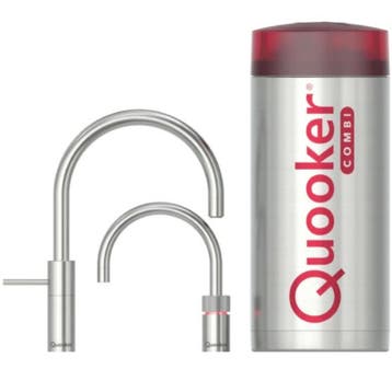 €1516 QUOOKER COMBI+ NORDIC ROUND TWINTAPS RVS - 22+NRRVS, Ophalen of Verzenden, Nieuw