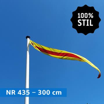 NR 435: Wimpel Zuid-Holland 100% stil-300cm (zonder stokje, Diversen, Vlaggen en Wimpels, Nieuw