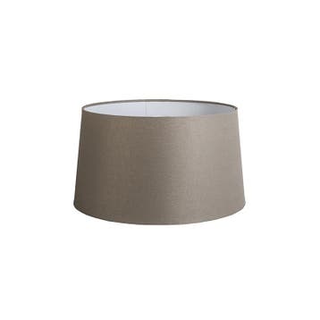 Linnen lampenkap taupe 45 cm, Huis en Inrichting, Lampen | Lampenkappen, Verzenden, Nieuw, Rond