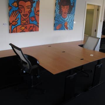 (MDK-103524) Lensvelt Compass cockpitbureau 160 x 90 cm v..., Huis en Inrichting, Bureaus, Ophalen of Verzenden, In hoogte verstelbaar