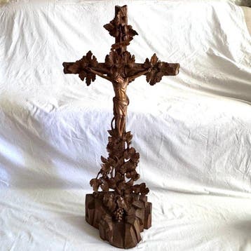 Renaissancestijl Crucifix - Hout - 1900-1910 - Zuidtiroler