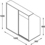 2dekans | Kledingkast schuine wand zolder slaapkamer, Huis en Inrichting, Kasten | Kledingkasten, Ophalen of Verzenden, Zo goed als nieuw