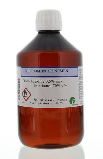 Chloorhexidine 0.5% m/v in ethanol 70% v/v, Verzenden, Nieuw