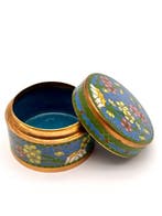 Doos - Koper - Cloisonnée - GEEN RESERVE, Antiek en Kunst