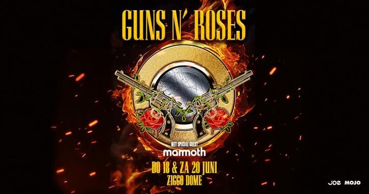 Guns ’N Roses - Ziggo Dome 18 juni 2026, Tickets en Kaartjes, Concerten | Rock en Metal
