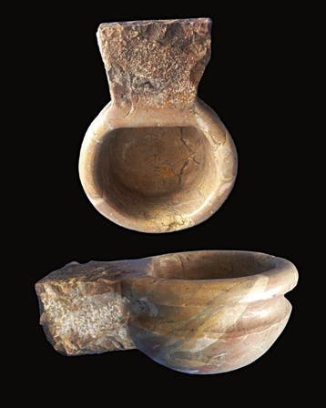 Antiek Wijwatervat - 1850-1900 - Zeldzame heiligwaterfontijn, Antiek en Kunst