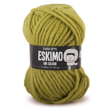 DROPS Snow / Eskimo Uni - 29 appelgroen - Wol Garen, Ophalen of Verzenden, Nieuw