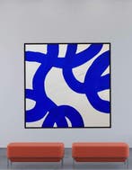 Stefanie Raus - Verschlungen Blau 1516 XXL, Antiek en Kunst