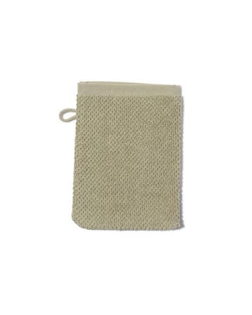 HEMA Tweedekans washand recycled katoen 16x21 grijsgroen, Verzenden, Nieuw