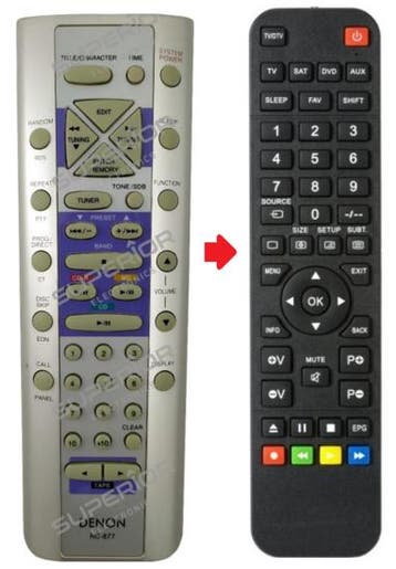Denon RC-877 / RC-933 afstandsbediening - Geschikt voor: ..., Audio, Tv en Foto, Verzenden, Nieuw