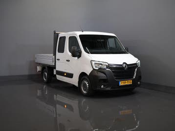 Renault Master 2.3 dCi 150 pk DC Dubbel Cabine Open laadbak/, Stof, Gebruikt, Renault, Wit