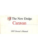 1997 DODGE CARAVAN INSTRUCTIEBOEKJE ENGELS (USA)