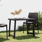 vidaXL Campingtafel hout-look 79x56x64 cm PP, Verzenden, Nieuw, Kunststof