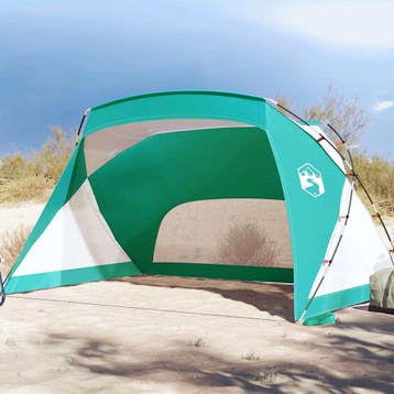 vidaXL Strandtent 274x178x170/148 cm 185T polyester zeegroen, Verzenden, Nieuw, Tot en met 2