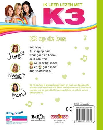 K3 op de bus / AVI Start / K3 AVI / 0 9789403207230, Boeken, Verzenden, Gelezen, Elly Simoens