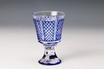 Satsuma Kiriko - Beker - Glas - Beker met hoge voet,