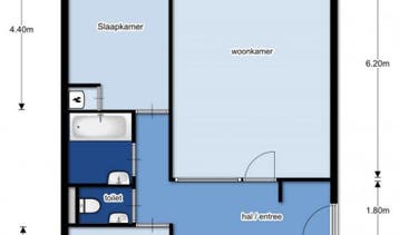 Te Huur 2 Kamer Appartement Rijnauwenstraat In Breda, Noord-Brabant, Direct bij eigenaar, Breda, Appartement