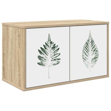 vidaXL Wandgemonteerd tv-meubel HANAU 69 x 33 x 40 cm Sonoma, Minder dan 50 cm, Verzenden, Nieuw, Minder dan 100 cm