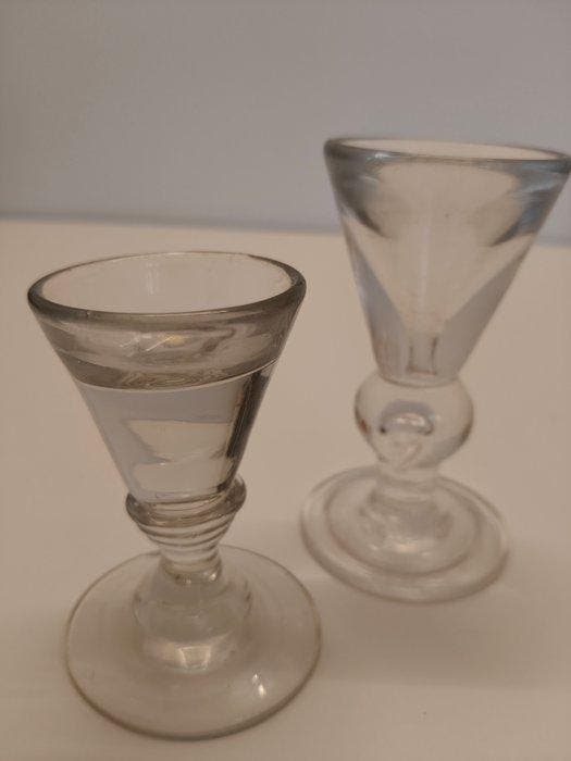 bicchiere ingannevole Vittoriano - Bekerglas (2) - Glas -, Antiek en Kunst, Antiek | Glas en Kristal
