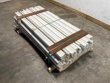 Veiling - 5x Naaldhouten kozijnhout profiel-C binnendraaiend, Doe-het-zelf en Verbouw, Hout en Planken, Nieuw